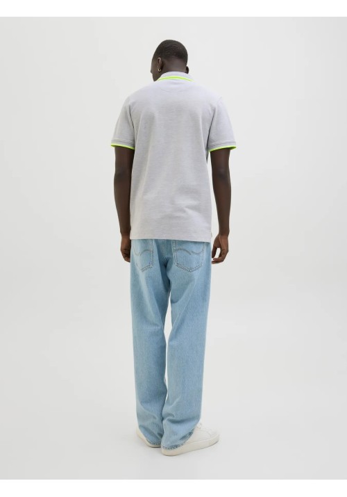 Ανδρική Μπλούζα Polo Jack & Jones JJEPAULOS SS Noos 12136668 Light Green Melange