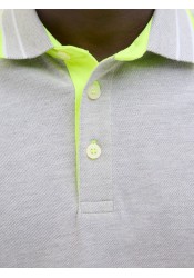 Ανδρική Μπλούζα Polo Jack & Jones JJEPAULOS SS Noos 12136668 Light Green Melange Ανδρική Μπλούζα Polo Jack & Jones JJEPAULOS SS Noos 12136668 Light Green Melange
