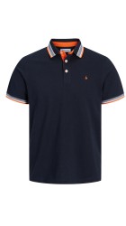 Ανδρική Μπλούζα Polo Jack & Jones JJEPaulos Polo SS Noos 12136668 Black Navy NEON