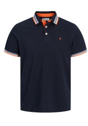 Ανδρική Μπλούζα Polo Jack & Jones JJEPaulos Polo SS Noos 12136668 Black Navy NEON
