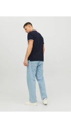 Ανδρική Μπλούζα Polo Jack & Jones JJEPaulos Polo SS Noos 12136668 Black Navy NEON