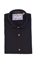 Ανδρικο Πουκάμισο Λινό Boston 12001-2 Μαύρο Ανδρικο Πουκάμισο Λινό Boston 12001-2 Μαύρο