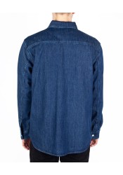 Ανδρικό Πουκάμισο Τζιν Jack & Jones JPRBlubruce Denim L/S Shirt 12275137 Dark Denim