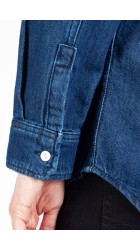 Ανδρικό Πουκάμισο Τζιν Jack & Jones JPRBlubruce Denim L/S Shirt 12275137 Dark Denim