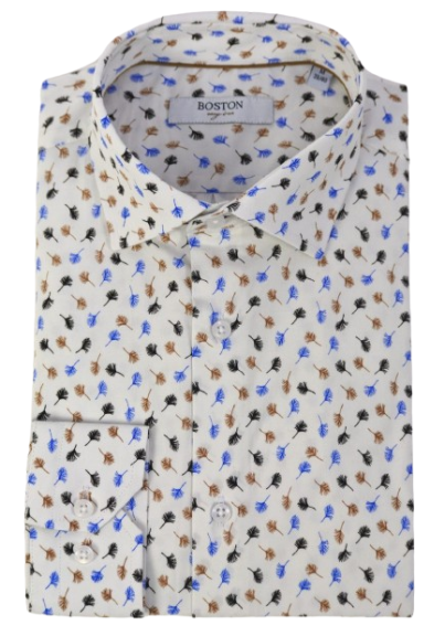 Ανδρικό Πουκάμισο Boston 503-33.1 Λευκό