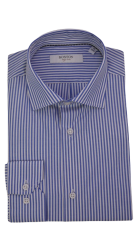 Ανδρικό Πουκάμισο Boston 5526-3 Ριγέ Γαλάζιο