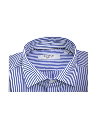 Ανδρικό Πουκάμισο Boston 5526-3 Ριγέ Γαλάζιο