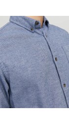 Ανδρικό Πουκάμισο Jack & Jones JJEClassic Melange Shirt LS Noos 12235974 Faded Denim