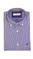 Ανδρικό Πουκάμισο Boston 4202-22 Καρό Μπλε