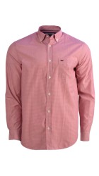 Ανδρικό Πουκάμισο Boston 4202-3 Καρό Κόκκινο