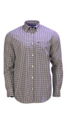 Ανδρικό Πουκάμισο Boston 4360-4 Καρό Μπεζ