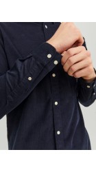 Ανδρικό Πουκάμισο Κοτλέ Jack & Jones 12235981 Jeclassic Cord Μπλέ