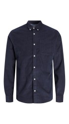 Ανδρικό Πουκάμισο Κοτλέ Jack & Jones 12235981 Jeclassic Cord Μπλέ