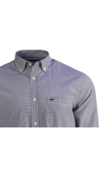 Ανδρικό Πουκάμισο Boston 4202-22 Καρό Μπλε