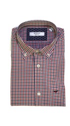 Ανδρικό Πουκάμισο Boston 4360-2 Καρό Κόκκινο