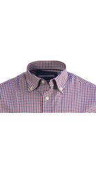 Ανδρικό Πουκάμισο Boston 4360-2 Καρό Κόκκινο