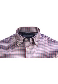 Ανδρικό Πουκάμισο Boston 4360-2 Καρό Κόκκινο