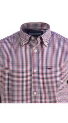 Ανδρικό Πουκάμισο Boston 4360-2 Καρό Κόκκινο