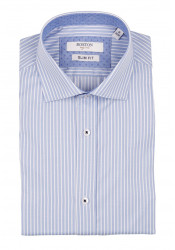 Ανδρικό Πουκάμισο Slim Fit Boston 1109-1 Γαλάζιο Ανοικτό
