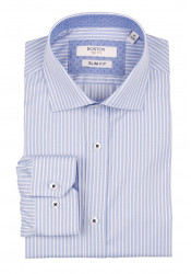 Ανδρικό Πουκάμισο Slim Fit Boston 1109-1 Γαλάζιο Ανοικτό