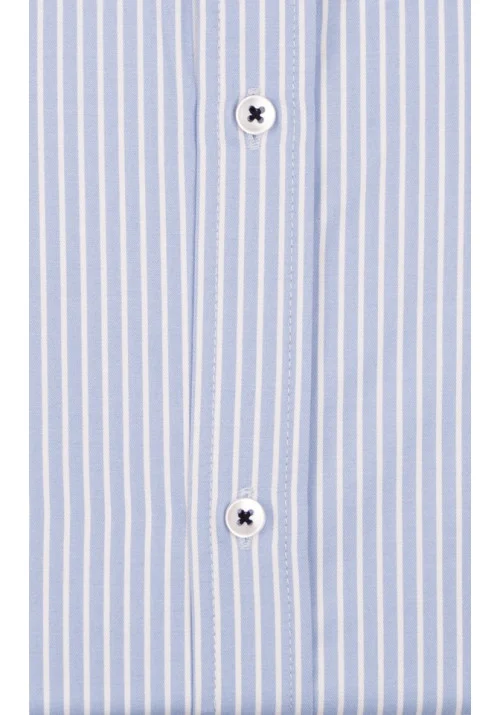 Ανδρικό Πουκάμισο Slim Fit Boston 1109-1 Γαλάζιο Ανοικτό