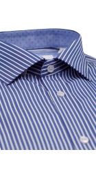 Ανδρικό Πουκάμισο Slim Fit Boston 1109-2 Γαλάζιο Σκούρο Ανδρικό Πουκάμισο Slim Fit Boston 1109-2 Γαλάζιο Σκούρο