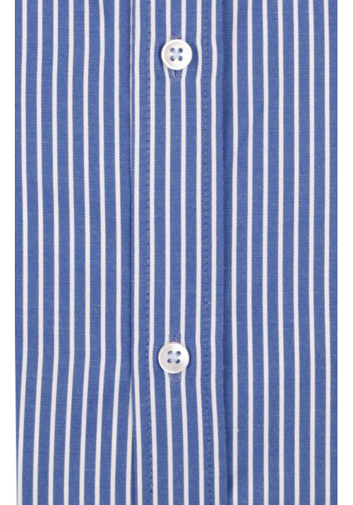 Ανδρικό Πουκάμισο Slim Fit Boston 1109-2 Γαλάζιο Σκούρο