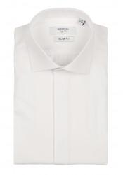Ανδρικό Πουκάμισο Slim Fit Boston 181-9265 Λευκό
