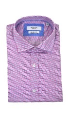 Aνδρικό Πουκάμισο με Στενή Γραμμή Boston 200-1 Γαλάζιο