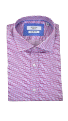 Aνδρικό Πουκάμισο με Στενή Γραμμή Boston 200-1 Γαλάζιο