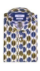 Ανδρικό Πουκάμισο Slim Fit Boston 200-3-1 Floral Πολύχρωμο