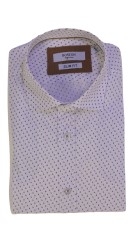 Ανδρικό Πουκάμισο Slim Fit Boston 2615-3 Λευκό