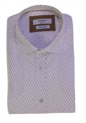 Ανδρικό Πουκάμισο Slim Fit Boston 2615-3 Λευκό