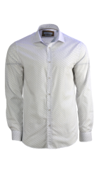 Ανδρικό Πουκάμισο Slim Fit Boston 2615-3 Λευκό