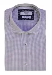 Ανδρικό Πουκάμισο Slim Fit Boston 4305-2 Μπλε