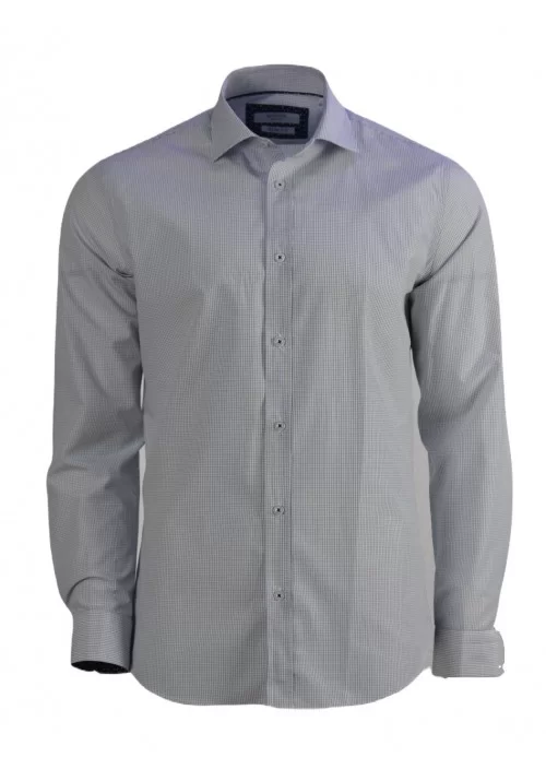 Ανδρικό Πουκάμισο Slim Fit Boston 4305-2 Μπλε