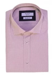 Ανδρικό Πουκάμισο Slim Fit Boston 4305-3 Κόκκινο