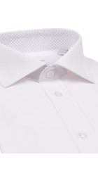 Ανδρικό Πουκάμισο Ελαστικό Slim Fit Boston 9001-00 Λευκό