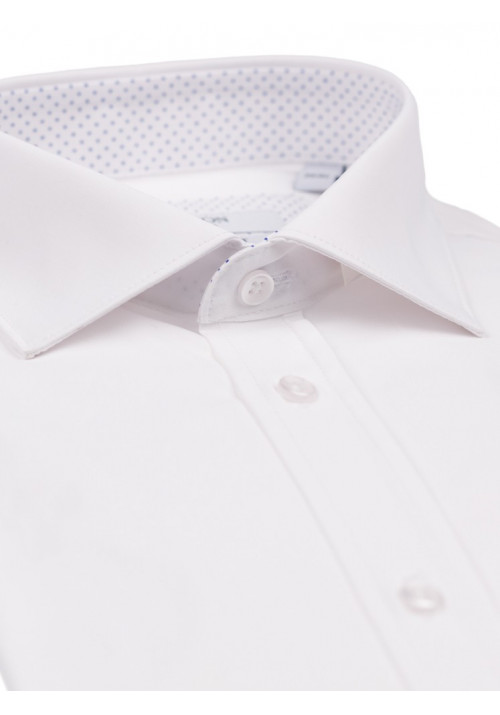 Ανδρικό Πουκάμισο Ελαστικό Slim Fit Boston 9001-00 Λευκό