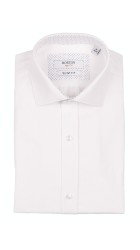 Ανδρικό Πουκάμισο Slim Fit Boston 9502-01 Λευκό