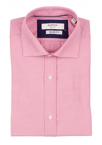 Ανδρικό Πουκάμισο Slim Fit Boston 9502-479 Ροζ
