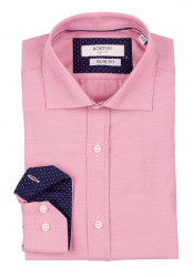 Ανδρικό Πουκάμισο Slim Fit Boston 9502-479 Ροζ