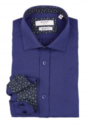 Ανδρικό Πουκάμισο Slim Fit Boston 9502-464 Μπλε