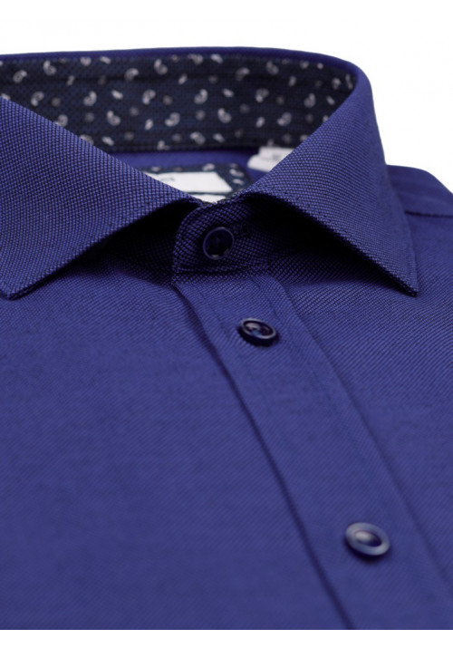 Ανδρικό Πουκάμισο Slim Fit Boston 9502-464 Μπλε