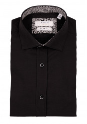 Ανδρικό Πουκάμισο Slim Fit Boston 9502-468-2 Μαύρο