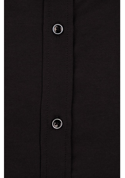 Ανδρικό Πουκάμισο Slim Fit Boston 9502-468-2 Μαύρο
