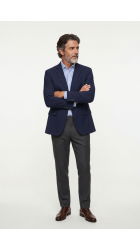 Ανδρικό Πουκάμισο Slim Fit Boston 704-2 Γαλάζιο