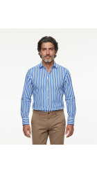 Ανδρικό Πουκάμισο Slim Fit Boston 704-2 Γαλάζιο