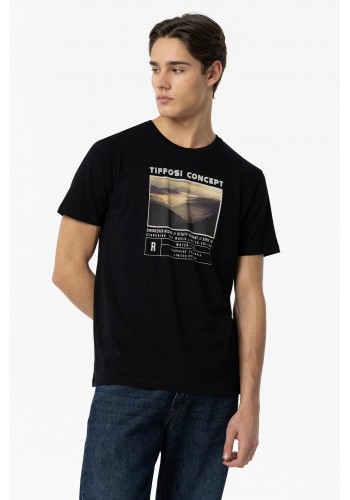 Ανδρικό T-Shirt Tiffosi 10053832-000 Μαύρο