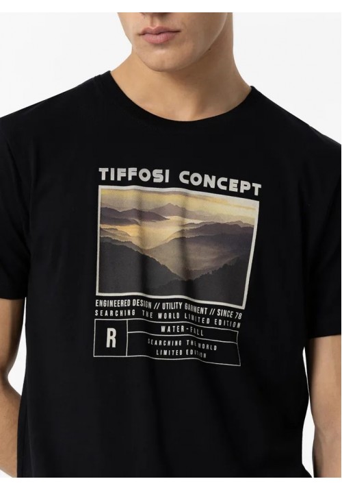 Ανδρικό T-Shirt Tiffosi 10053832-000 Μαύρο